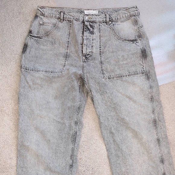 Topshop Other - Topshop Men's Light Gray Relaxed Denim Jeans